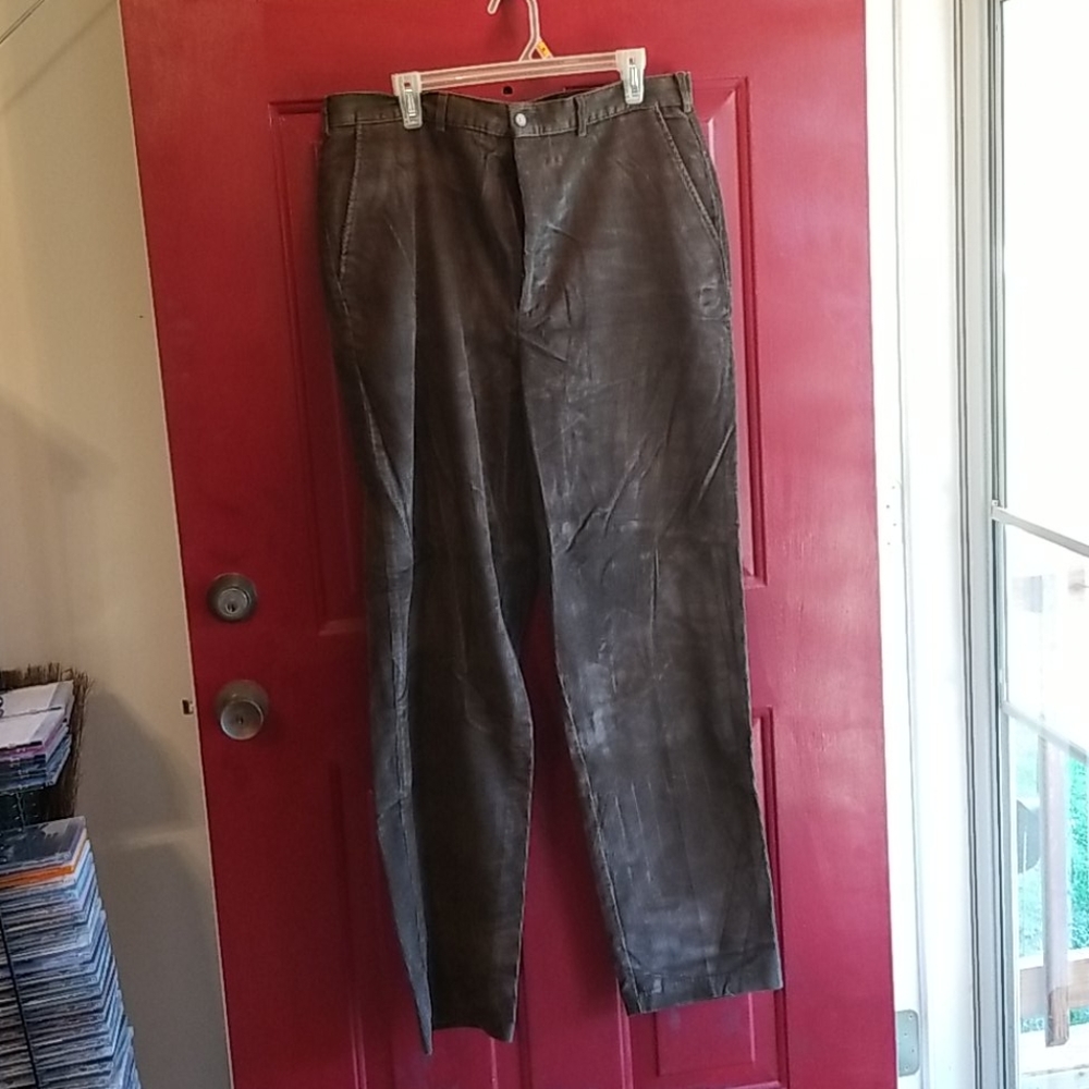 Haggar corduroy slacks...mens dark brown